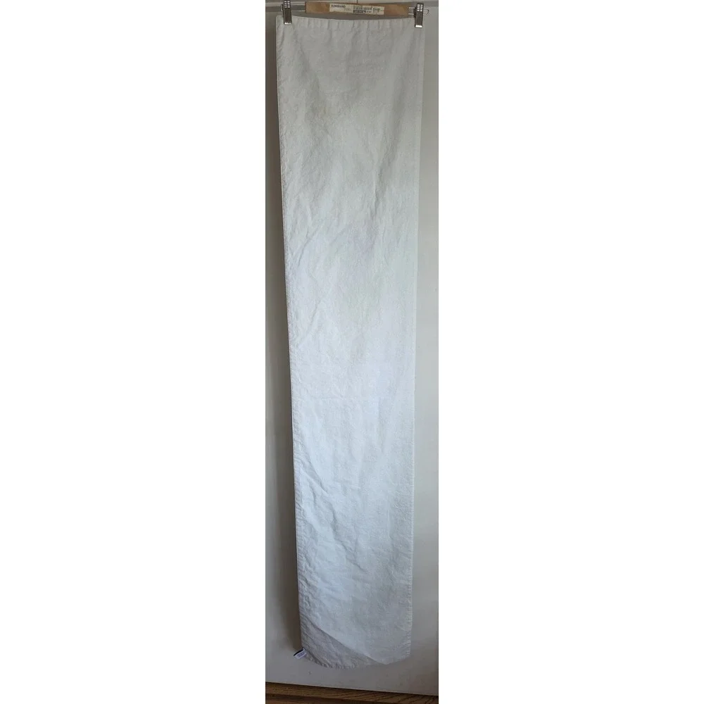 Shabby Chic Table Runner Green 100% Cotton 70in Rustic Farmhouse Rabbit Tulip